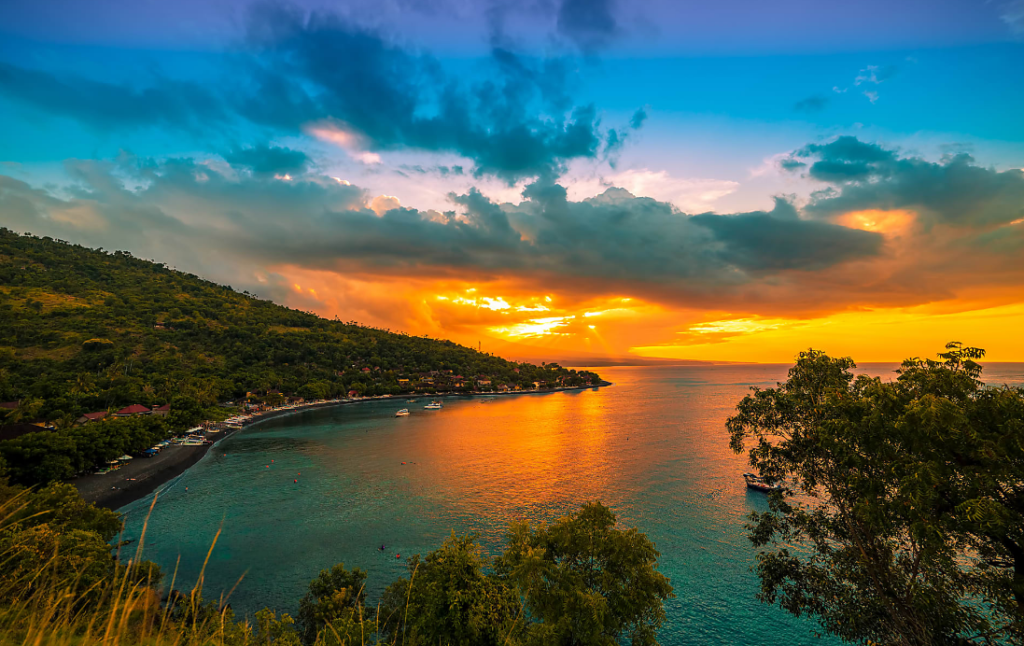 Breathtaking beauty of Bali, which is stunning during the day or night.