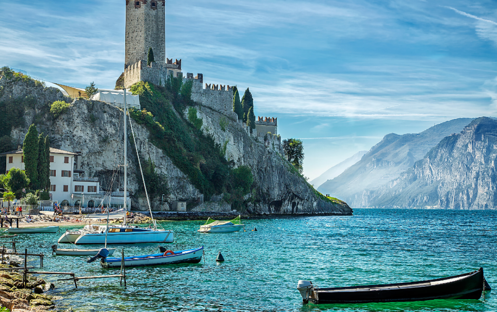 Scaliger castle in Malcesine, Lake Garda, even hosts weddings.